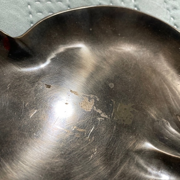 Art Nouveau Maiden Card Tray/Twin Sectioned Fruit Dish 8” - Picture 9 of 15